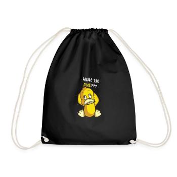 Qu’est-ce que le canard drôle et drôle cadeau - Sac de sport léger - noir - Devant