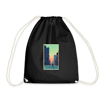 Football player #7 - Drawstring Bag - black - Front