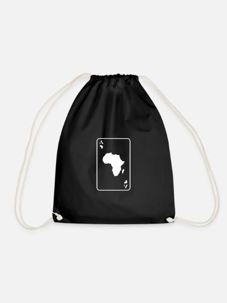 afrika afro afrikanisch ASS black party safari - Turnbeutel - Schwarz