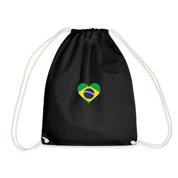 Un coeur pour le Brésil - Sac de sport léger - noir - Devant