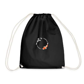 Koi Fish - Drawstring Bag - black - Front