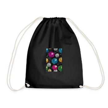 Disco Balls,Disco Ball,Party,Carnival - Drawstring Bag - black - Front
