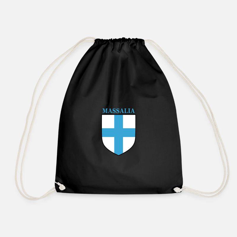 Massalia - Drawstring Bag - black