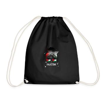 Palestine - Drawstring Bag - black - Front