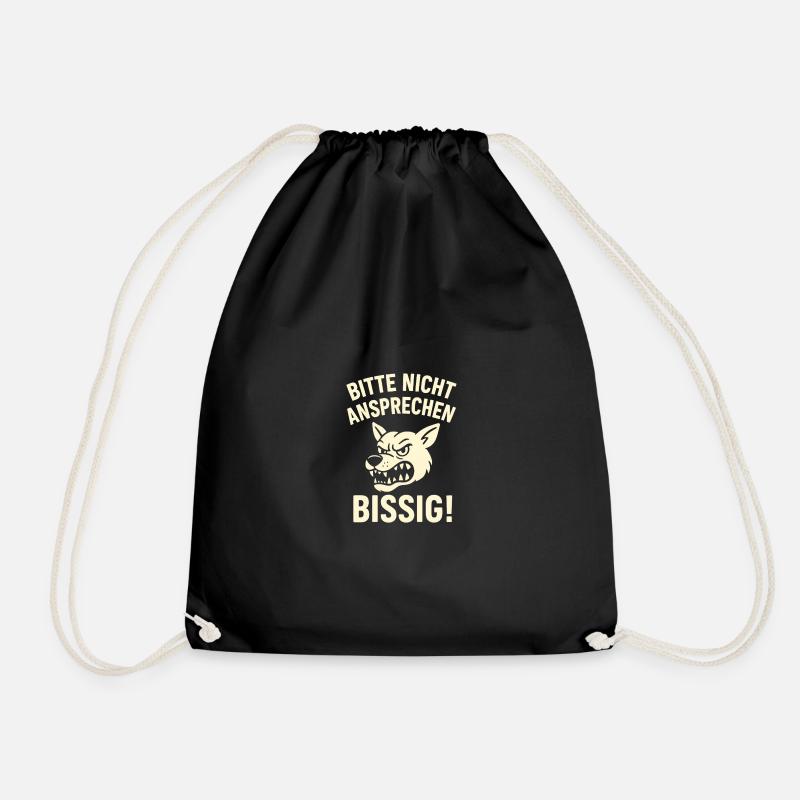S’il vous plaît, ne leur parlez pas - Sac de sport léger - noir