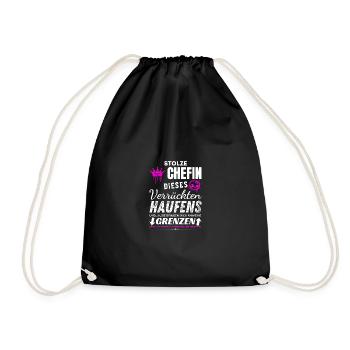Stolze Chefin verrückter Haufen Chefin Geschenke - Sac de sport léger - noir - Devant