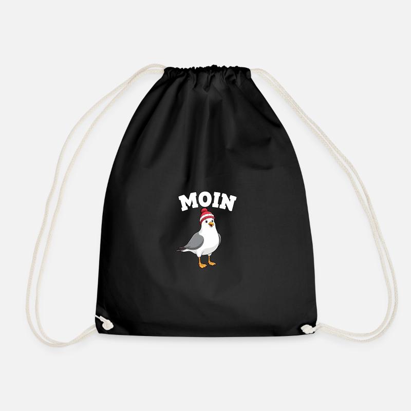 Darts Dart Moin Möwe - Turnbeutel - Schwarz