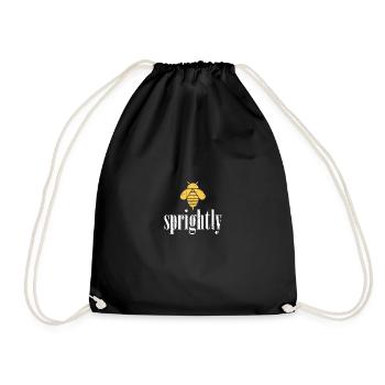 Abeille jaune Abeille vive Soyez vif - Sac de sport léger - noir - Devant