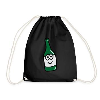 Sweet bottle 3 - Drawstring Bag - black - Front