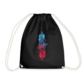 SKELETON PIRATE GIRL - Sac de sport léger - noir - Devant