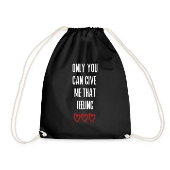 love love Saint-Valentin en amour Dicton anglais - Sac de sport léger - noir - Devant
