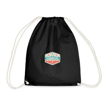 Monter de niveau – Option dans la vraie vie - Sac de sport léger - noir - Devant