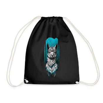 Adorable Lama - Sac de sport léger - noir - Devant