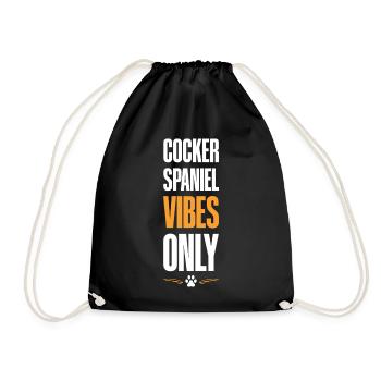 Cocker Spaniel Vibes uniquement - Sac de sport léger - noir - Devant