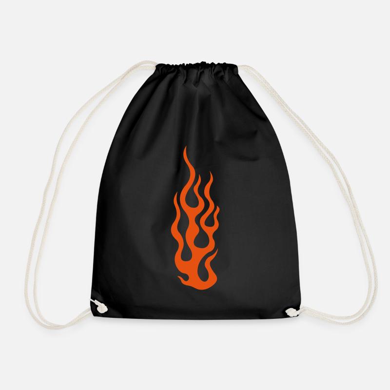 flames 3 - Turnbeutel - Schwarz