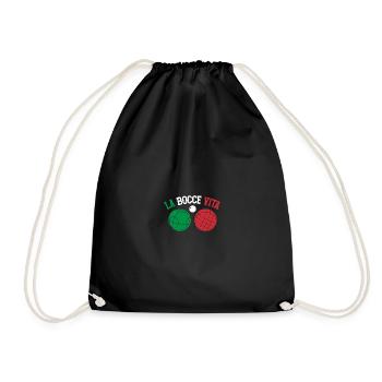 Bocce Ball, La Bocce Vita, Funny Italian Bocci - Turnbeutel - Schwarz - Vorne