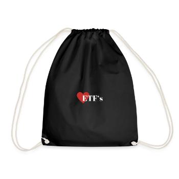 J’aime les FNB Fonds indiciels Épargne Placement - Sac de sport léger - noir - Devant