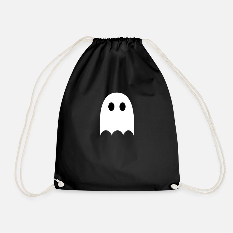 ghost - Drawstring Bag - black