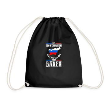 Slovènes Slovénie - Sac de sport léger - noir - Devant