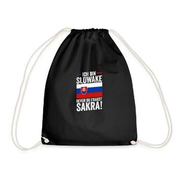 Slovaquie Slovaquie - Sac de sport léger - noir - Devant