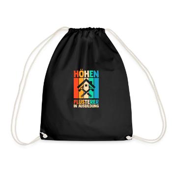 Roofing training apprentice Auzbi roofer - Drawstring Bag - black - Front