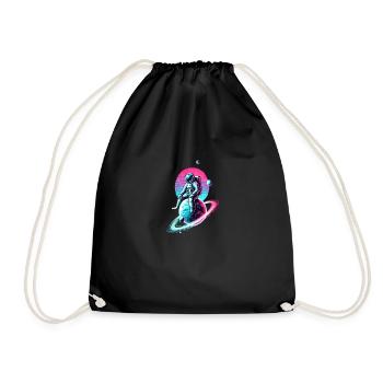 Explorers of the Universe 🚀🌍 - Drawstring Bag - black - Front