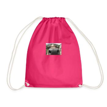 Kuh Nase - Turnbeutel - Fuchsia - Vorne
