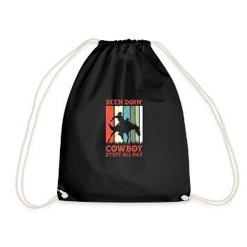 J’ai fait du rodéo de cow-boy toute la journée - Sac de sport léger - noir - Devant