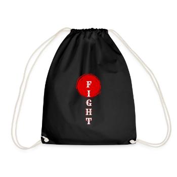 T-shirt de motivation FIGHT - Sac de sport léger - noir - Devant