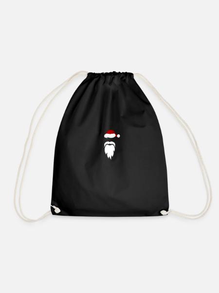 Santa Claus Santa Hat Santa Claus Santa's - Drawstring Bag - black