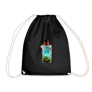 Eau-de-vie de bouteille - Sac de sport léger - noir - Devant