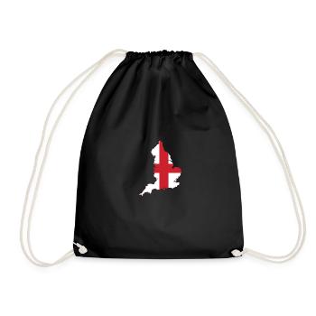 Map of England - Drawstring Bag - black - Front