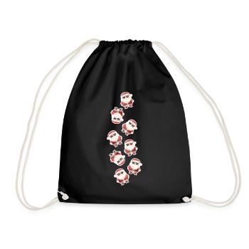 Père Noël Drôle Noël - Sac de sport léger - noir - Devant