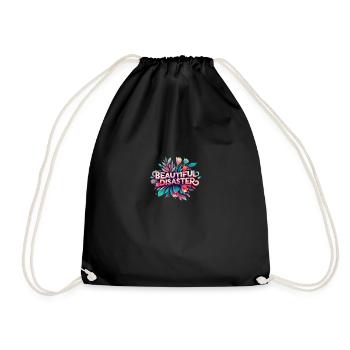 Beautiful - Drawstring Bag - black - Front