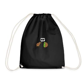 Oiseau kiwi disant drôle - Sac de sport léger - noir - Devant