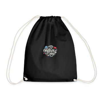 Mothers day - Drawstring Bag - black - Front