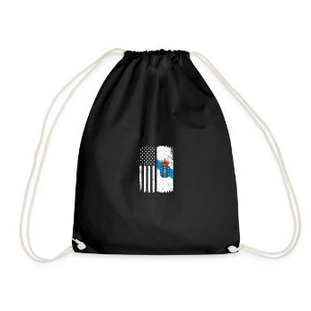 galicia american flag, galician - Drawstring Bag - black - Front