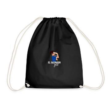 El Salvador girl, el salvador - Drawstring Bag - black - Front