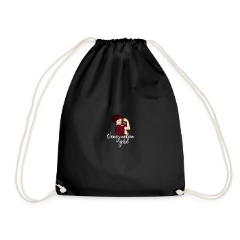 Venezuelan Girl, Venezuela - Drawstring Bag - black - Front