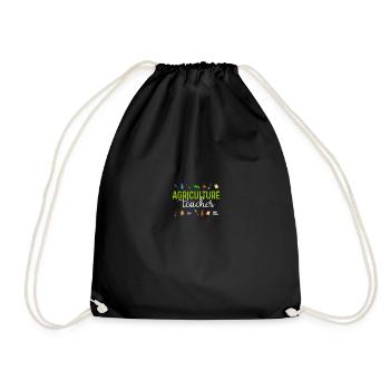 AgTeacher , Agriculture Teacher - Drawstring Bag - black - Front