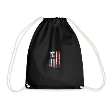 Physician Assistant american flag, Physician Assi - Drawstring Bag - black - Front