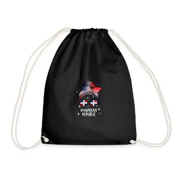 République dominicaine - Sac de sport léger - noir - Devant