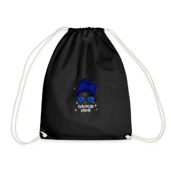 European Union - Drawstring Bag - black - Front