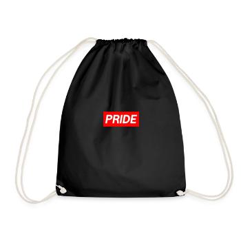 Pride Box Logo - Turnbeutel - Schwarz - Vorne