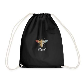 Retro Bee Tolerant Biene Be Tolerant - Drawstring Bag - black - Front