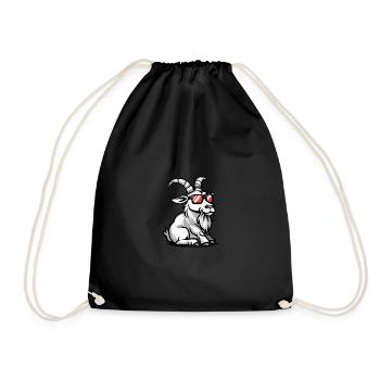 Chèvre de montagne Cool Animal - Sac de sport léger - noir - Devant