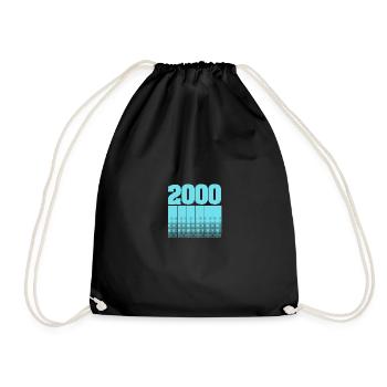 2000 - Turnbeutel - Schwarz - Vorne