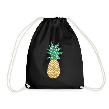 Ananas Or - Sac de sport léger - noir - Devant