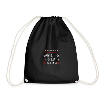 True Crime Tueurs en série et cocktails, Murderino - Sac de sport léger - noir - Devant