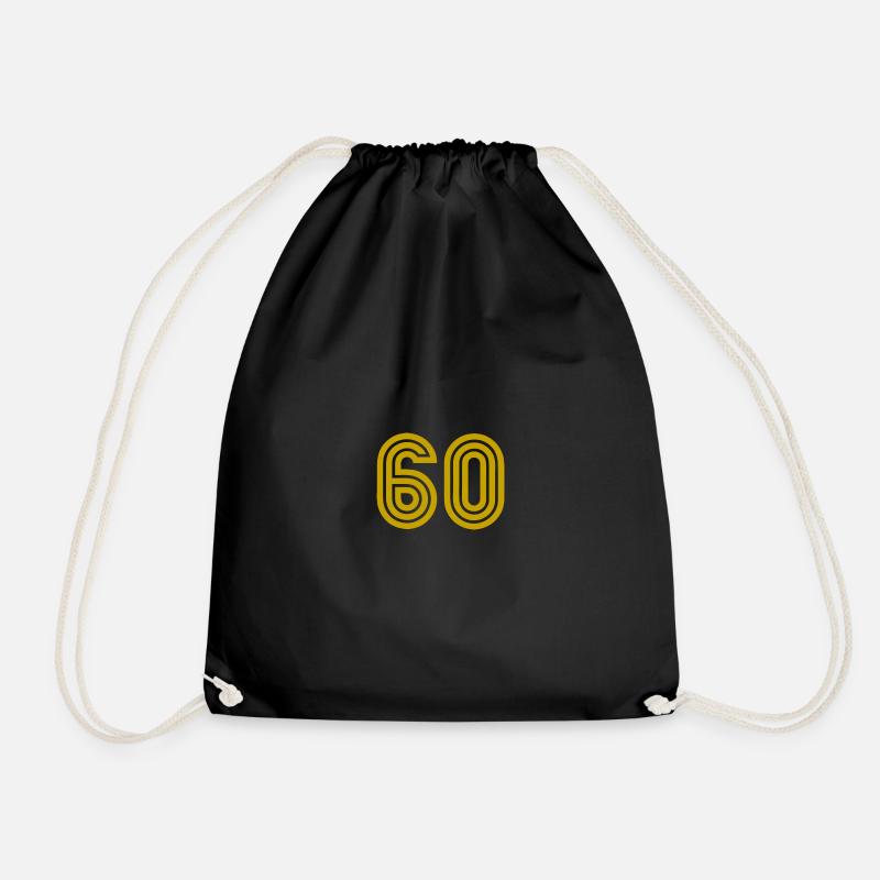 60. 60 ANS. 60e ANNIVERSAIRE. ANNIVERSAIRE 60 ANS. - Sac de sport léger - noir